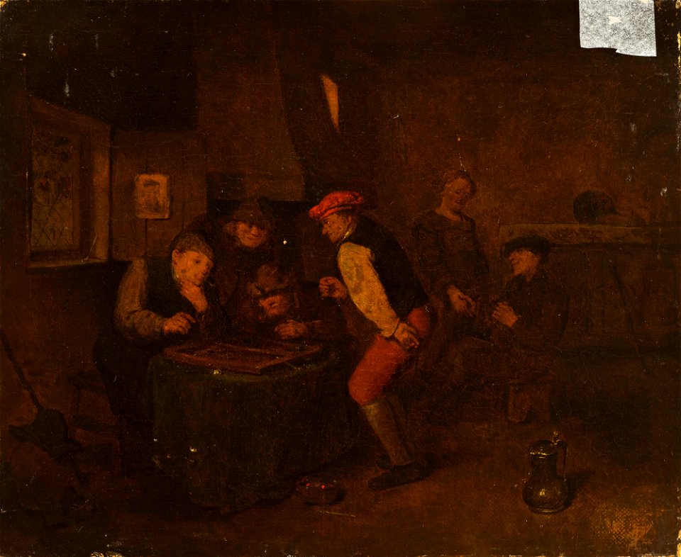 Unknown - Genre Scene in an Inn (Backgammon Game) - MNK XII-A-105 - National Museum Kraków