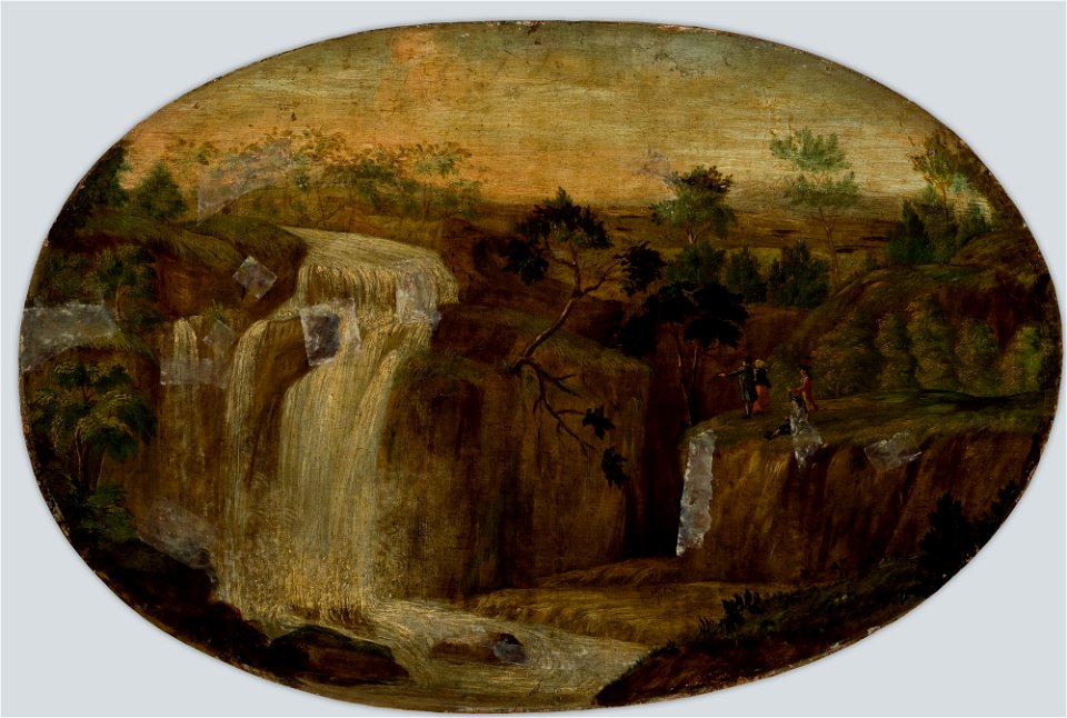 Unknown - Landscape with a Waterfall - MNK XII-A-451 - National Museum Kraków