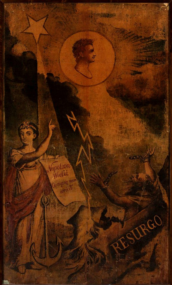 Unknown - Apotheosis of Napoleon as the liberator of Poland – a banner used at the gala performance in the Nat - MP 5525 MNW - National Museum in Warsaw