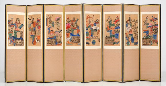 Unknown (Korean) - Chaekkori Screen - 2015.67 - Detroit Institute of Arts