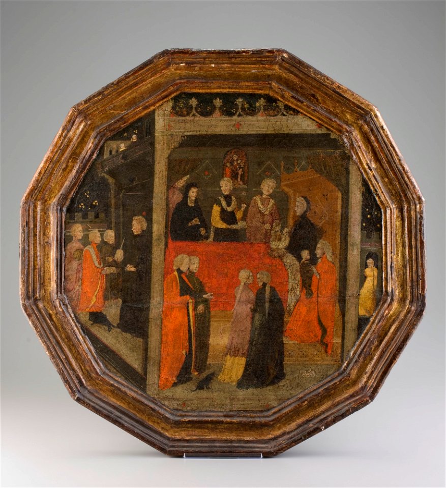 Unknown (Italian) - Young Mother Receiving Congratulations of Friends - 65.384.A - Detroit Institute of Arts