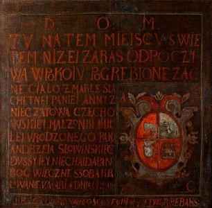 Unknown - Epitaph of Anna Czechowska of Nieczatów - MNK I-779 - National Museum Kraków