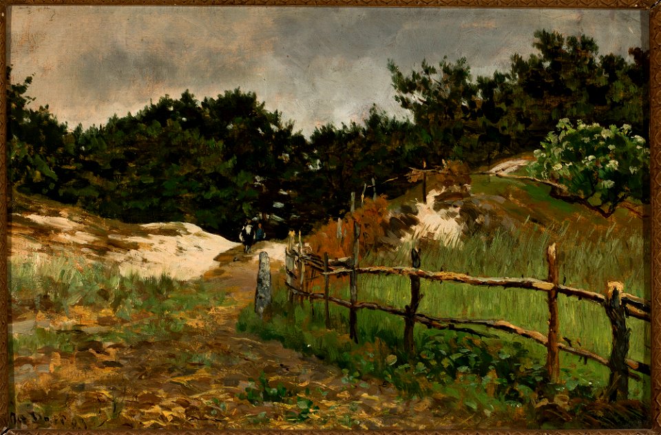 Unknown - Landscape with forest and hills - 187048 MNW - National Museum in Warsaw
