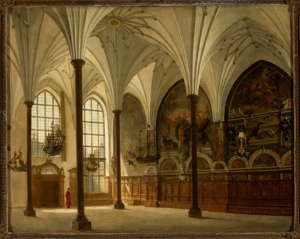 Unknown - Interior of the Artus Court in Gdańsk - M.Ob.2602 - National Museum in Warsaw