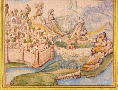 Unknown artist, Indian - City in a Landscape - 17.457 - Rhode Island School of Design Museum