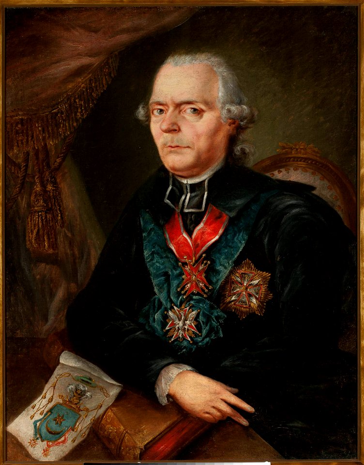 Unknown - Portrait of Mikołaj Tyszkiewicz, Leliwa coat of arms (^–1796 or 1798), canon in Vilnius - MP 3849 MNW - National Museum in Warsaw