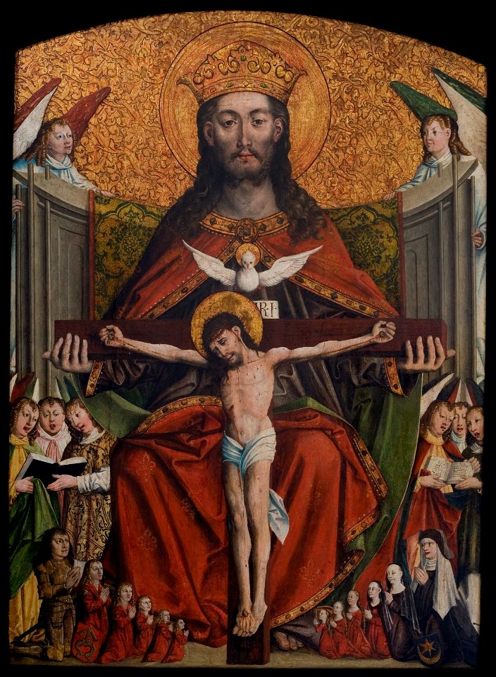 Unknown - Holy Trinity. Votive painting of Jakub Dębiński, from the Parish Church of St Margaret in Dębno near Brzesko - MNK I-151 - National Museum Kraków
