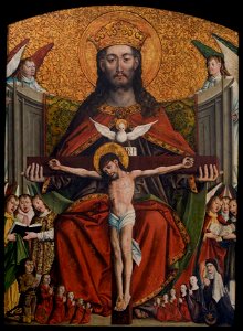 Unknown - Holy Trinity. Votive painting of Jakub Dębiński, from the Parish Church of St Margaret in Dębno near Brzesko - MNK I-151 - National Museum Kraków