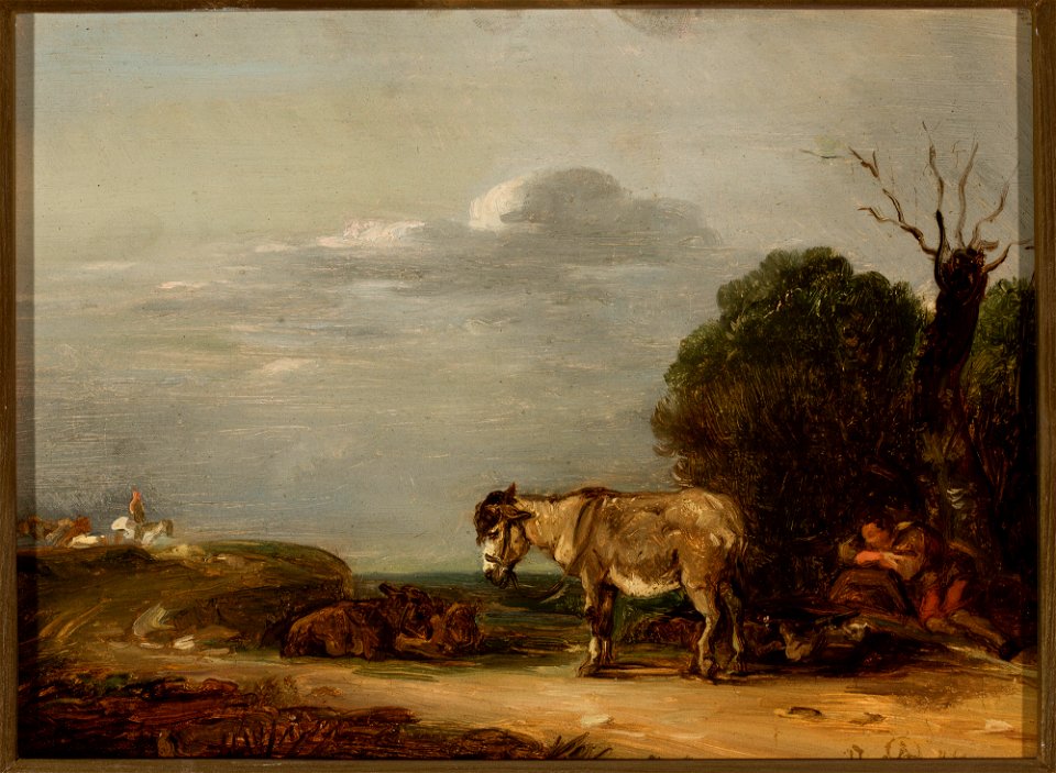 Unknown - Landscape with a donkey - 211890 MNW - National Museum in Warsaw