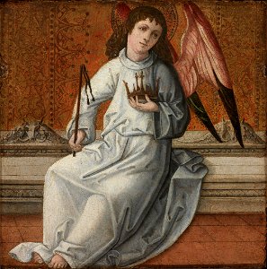 Unknown artist, French - Angel with Crown and Flagellum - 60.105 - Rhode Island School of Design Museum