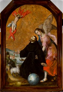 Unknown - Stigmatization of Saint Francis - MP 2462 - National Museum in Warsaw. Free illustration for personal and commercial use.