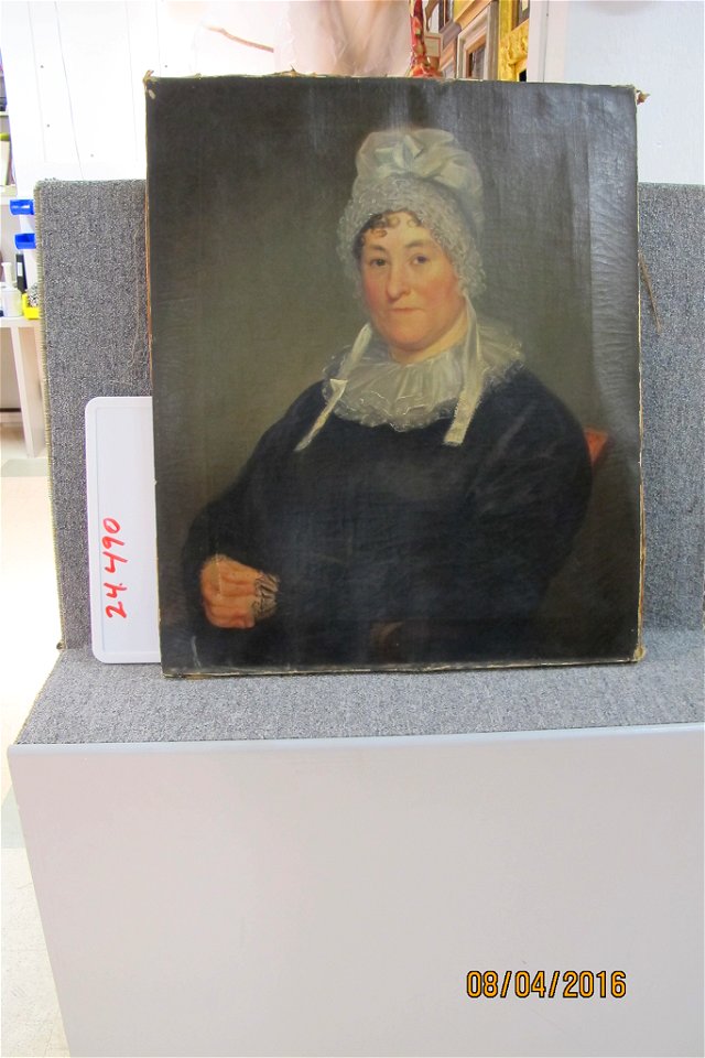 Unknown artist, American - Portrait of Mrs. Lydia Yates Burr - 24.490 - Rhode Island School of Design Museum