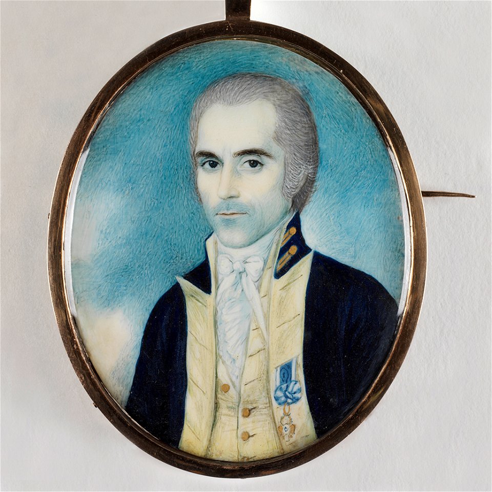 Unknown artist, Chinese - Portrait of Captain Samuel Snow of Providence, RI, wearing the Order of Cincinnati - 1998.22 - Rhode Island School of Design Museum