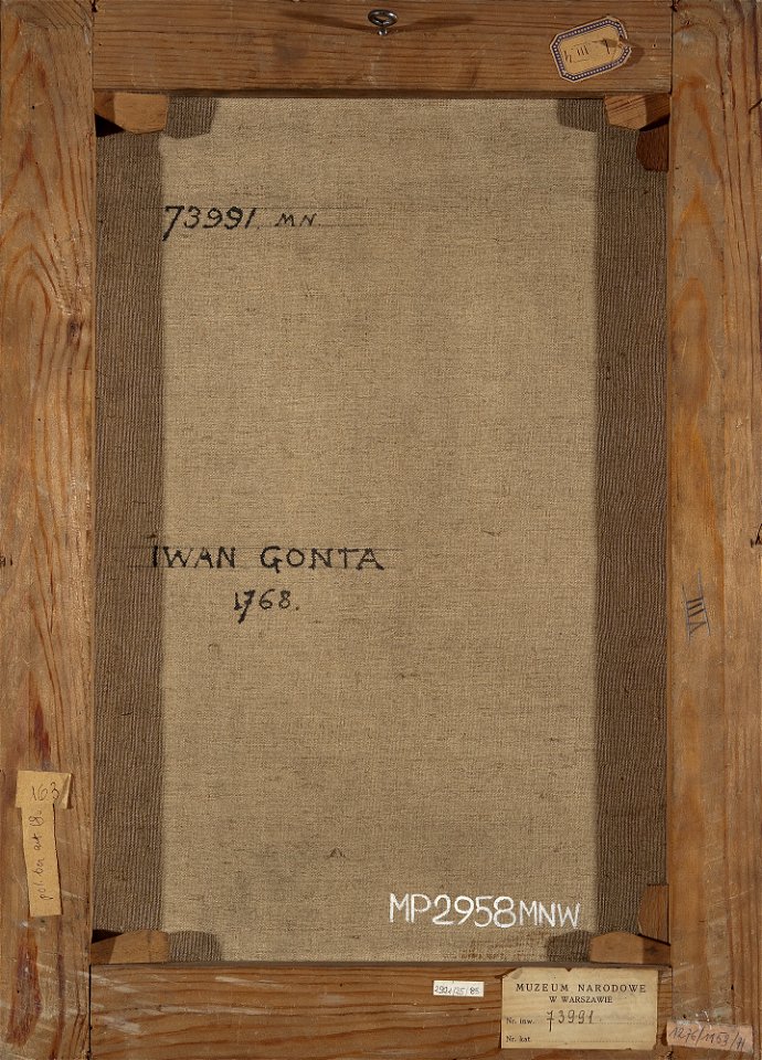 Unknown - Portrait of Ivan Gonta (d. 1768), one of the insurrection leaders in Ukraine - MP 2958 MNW - National Museum in Warsaw