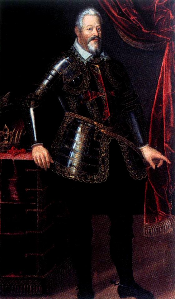 Unknown painter - Ferdinando I de' Medici Dressed as Gran Maestro of the Order of St Stephen - WGA23959