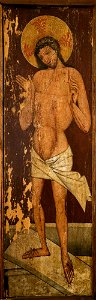 Unknown - St Stanislaus, St Nicholas, Man of Sorrows. Left wing from the altar retable from the church of St Mark in Żywiec - MNK I-567 - National Museum Kraków