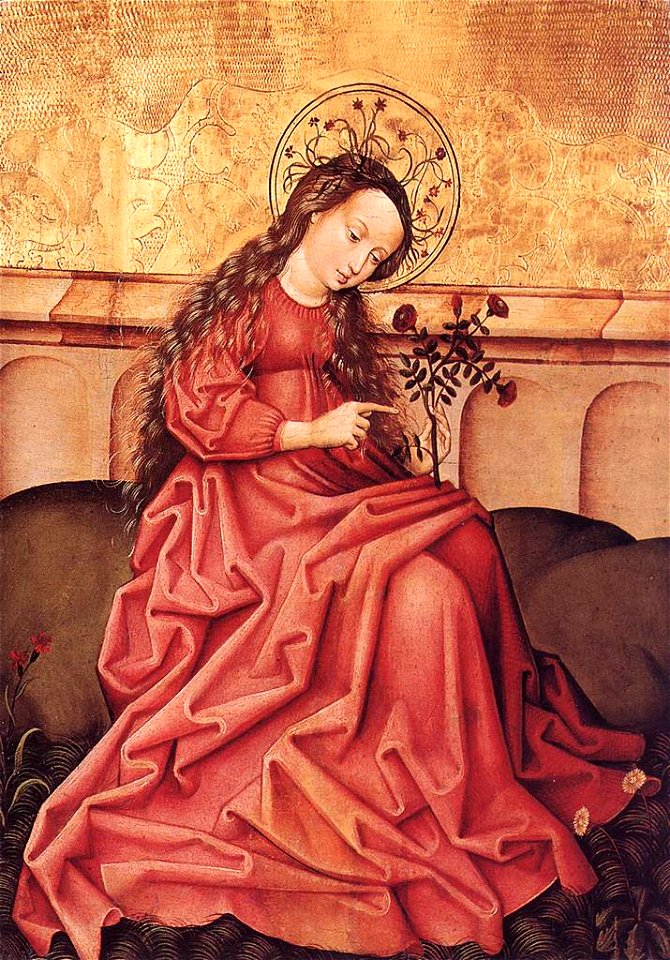 Unknown painter - Virgin in the Garden - WGA23779
