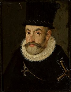 Unknown - Portrait of Archduke Maximilian III Hapsburg (1558–1618) as the Grandmaster of the Teutonic Order - M.Ob.1772 - National Museum in Warsaw. Free illustration for personal and commercial use.