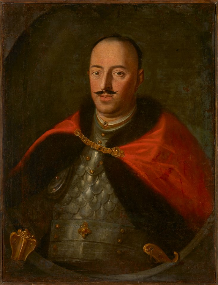 Unknown - Portrait of Piotr Dembiński, Nieczuja coat of arms (1660–1734), Castellan of Biecz - MNK I-96 - National Museum Kraków