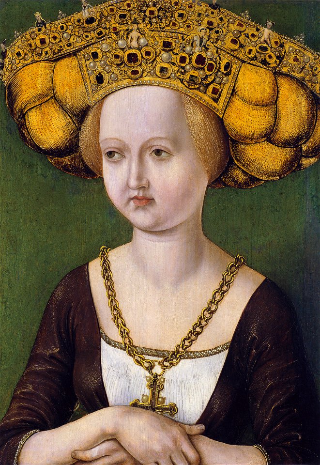 Unknown painter - Portrait of Kunigunde of Austria - WGA23512