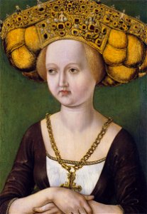 Unknown painter - Portrait of Kunigunde of Austria - WGA23512