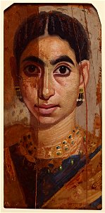 Unknown, Egypt - Portrait of a woman - Google Art Project. Free illustration for personal and commercial use.