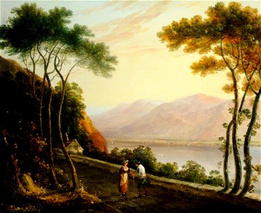 Unknown artist - Lakeside Mountain Scene - 1548269 - National Trust