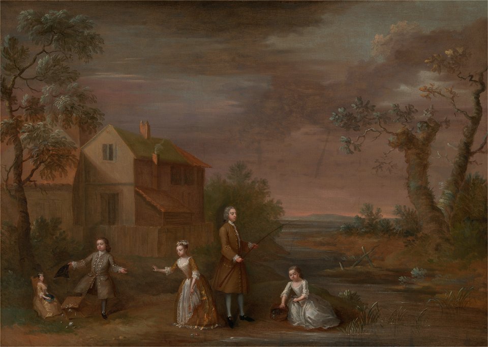 Unknown artist - A Family Group Called 'The Stafford Family', c.1730, B1981.25.357