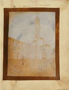 Unknown maker, British - The West Front and South Aisle of St. Andrews Cathedral from the Northeast. - Google Art Project