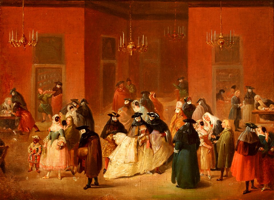 Unknown - Theme from the Venetian Carnival – Gambling House (Il Ridotto) - MNK XII-A-766 - National Museum Kraków