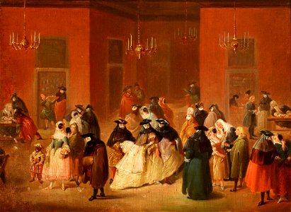 Unknown - Theme from the Venetian Carnival – Gambling House (Il Ridotto) - MNK XII-A-766 - National Museum Kraków