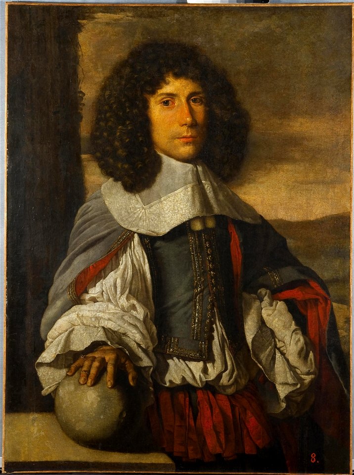 Unknown French artist, mid-17th century - Portrait of a Young Man, ГЭ-1290