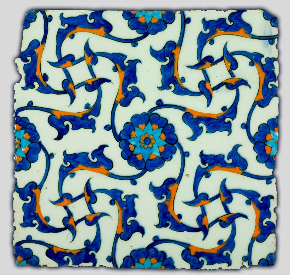Unknown, Turkey, 1560 - Iznik Tile - Google Art Project