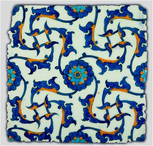 Unknown, Turkey, 1560 - Iznik Tile - Google Art Project