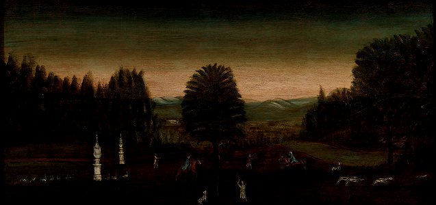 Unknown artist, American - Sporting Scene (Overmantel) - 45.167 - Rhode Island School of Design Museum