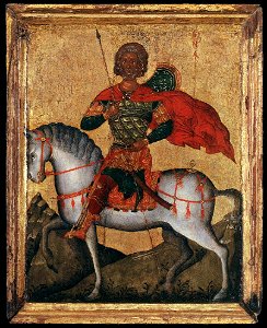 Unknown painter - St Menas of Egypt on Horseback - WGA23485
