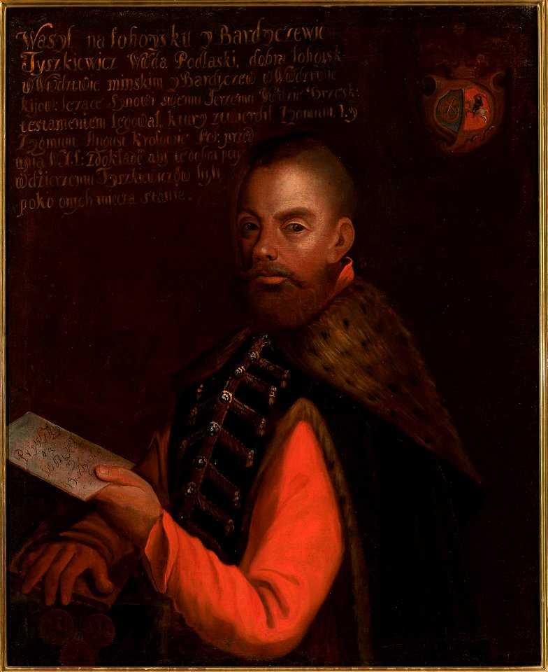Unknown - Portrait of Wasyl Tyszkiewicz, Leliwa coat of arms (^–1571), voivode of Podlasie - MP 4972 MNW - National Museum in Warsaw