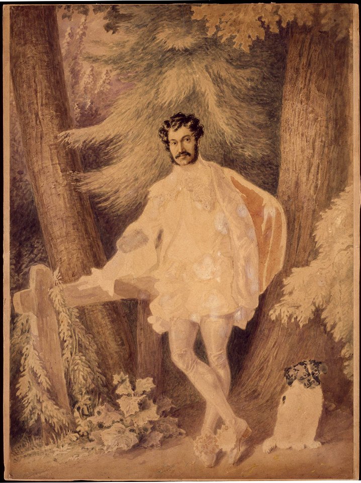 Unknown man, formerly known as Edward George Earle Lytton Bulwer Lytton, 1st Baron Lytton by Alfred Edward Chalon