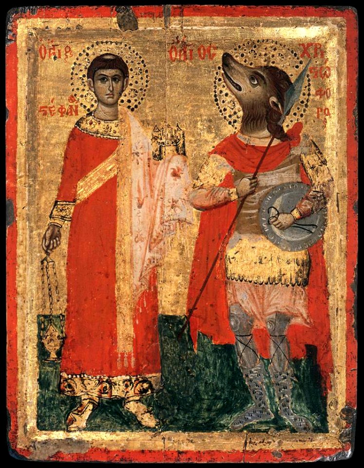 Unknown painter - Sts Stephen and Christopher - WGA23491