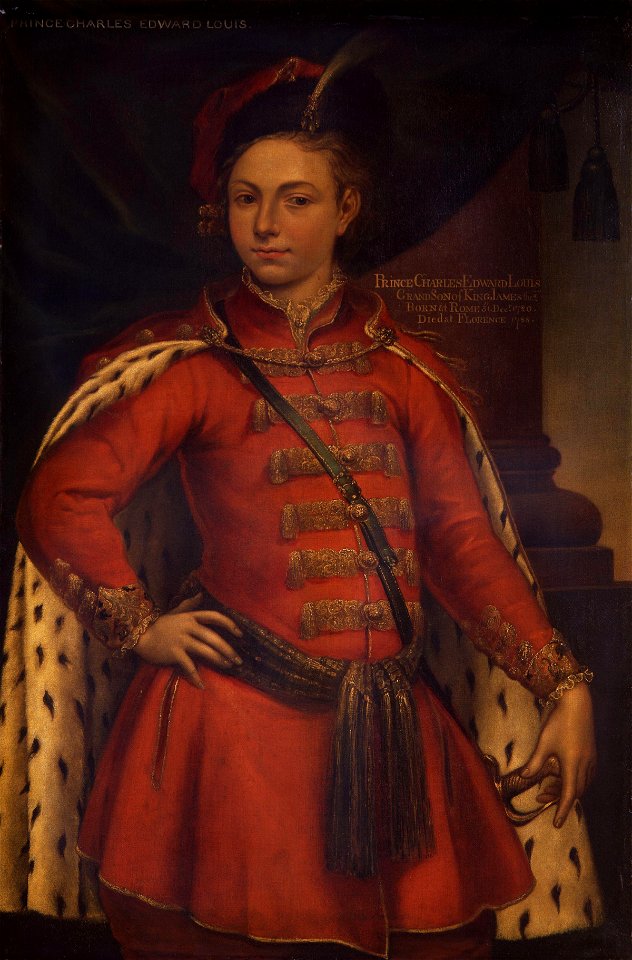 Unknown man, formerly known as Prince Charles Edward Stuart from NPG