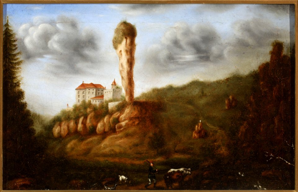 Unknown - View of the Pieskowa Skała Castle – Ojców - MP 2668 MNW - National Museum in Warsaw