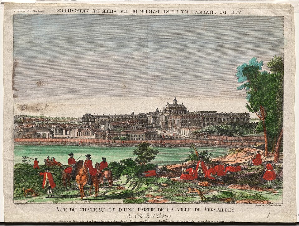 Unknown artist - Vue du Chateau et d'une Partie de la Ville de Versailles - 2020.162 - Cleveland Museum of Art