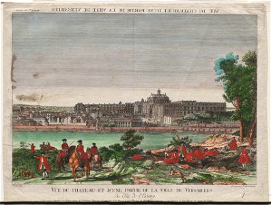 Unknown artist - Vue du Chateau et d'une Partie de la Ville de Versailles - 2020.162 - Cleveland Museum of Art