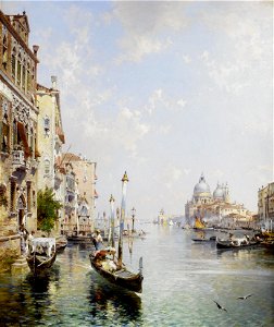 2017-02 Franz Richard Unterberger - Grande canal, Venise. Free illustration for personal and commercial use.