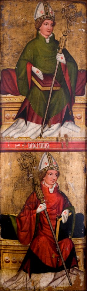 Unknown - St Adalbert (^), St Martin, Our Lady of Sorrows. Left wing from the altar retable from the church of St Mark in Żywiec - MNK I-566 - National Museum Kraków