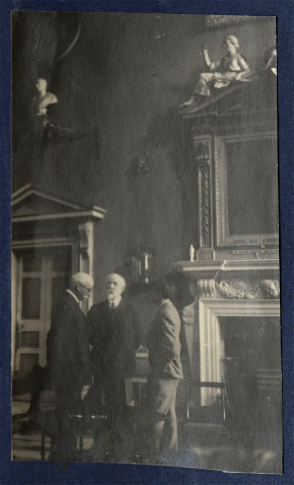 Unknown man, Harold Lee-Dillon, Mark Gertler by Lady Ottoline Morrell