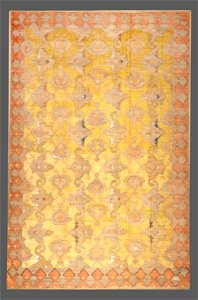 Unknown, Iran, 1600 - The Rothschild Polonaise Carpet - Google Art Project. Free illustration for personal and commercial use.