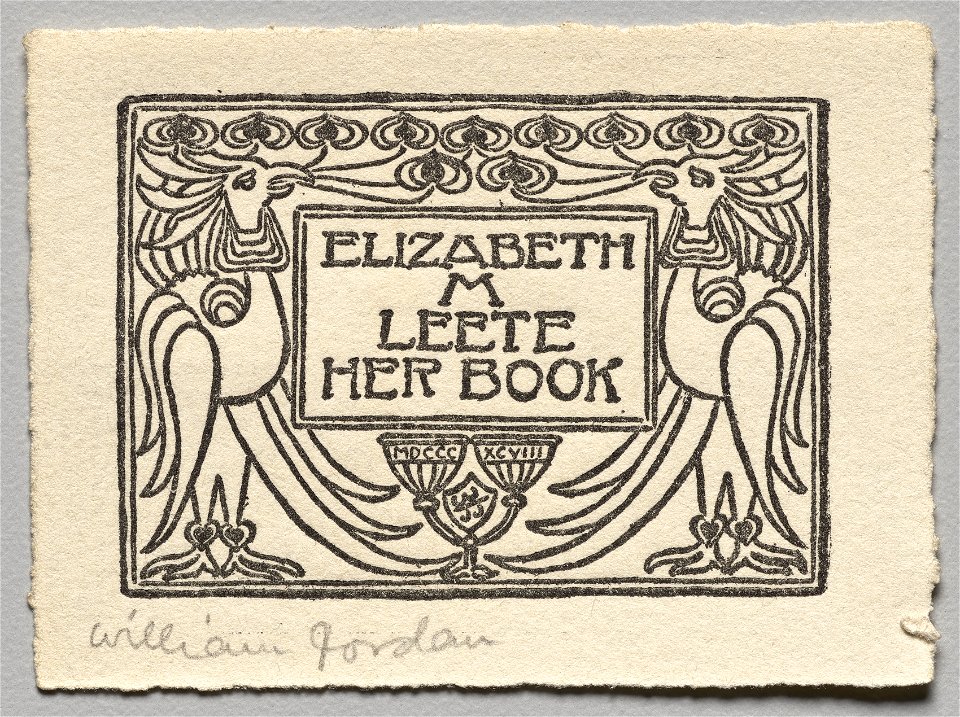 Unknown artist - Bookplate, Elizabeth M. Leete - 1920.1369 - Cleveland Museum of Art