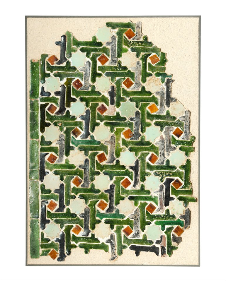 Unknown, Spain, 14th Century - Mosaic Tile Panel - Google Art Project (1929293)