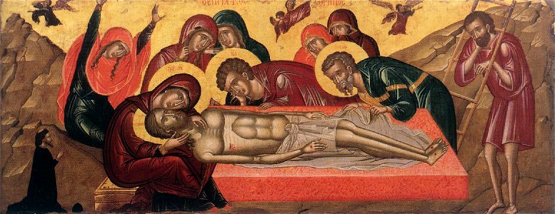 Unknown painter - The Lamentation of Christ - WGA23480. Free illustration for personal and commercial use.